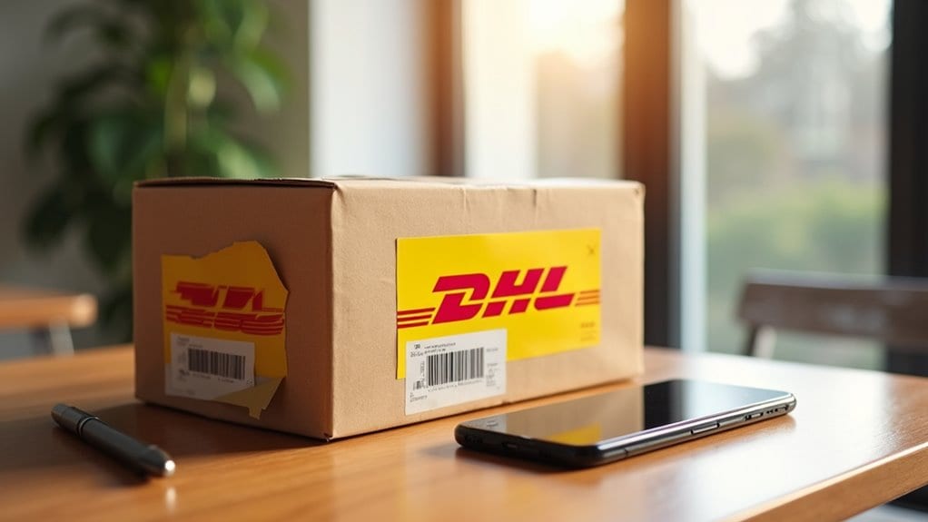 finding dhl tracking number