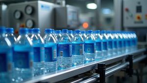 máy dán nhãn cho nước đóng chai