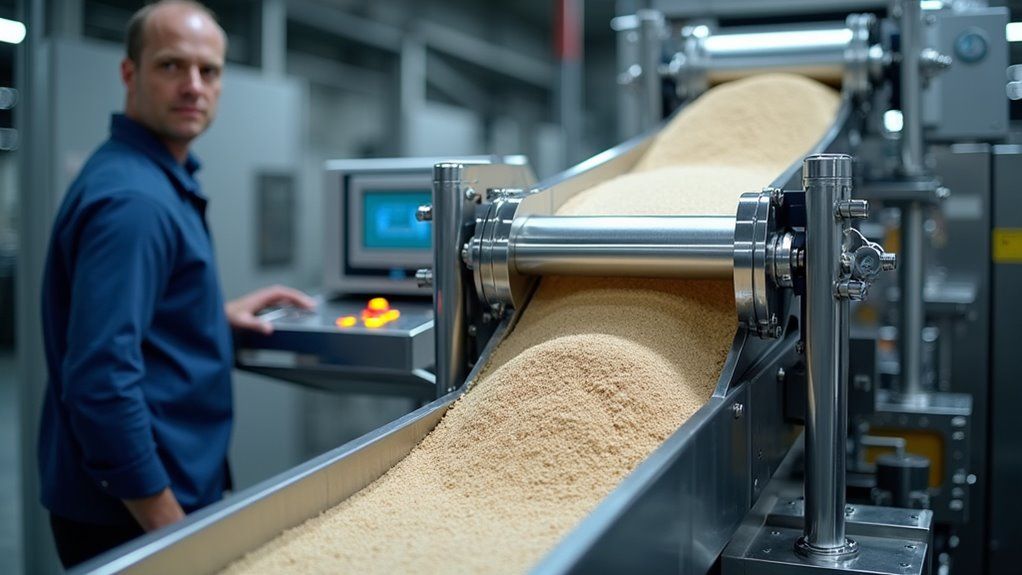 材料の流れ制御精度