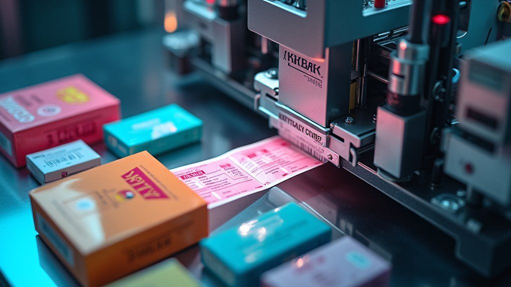 化粧品向けの精密なラベル貼付