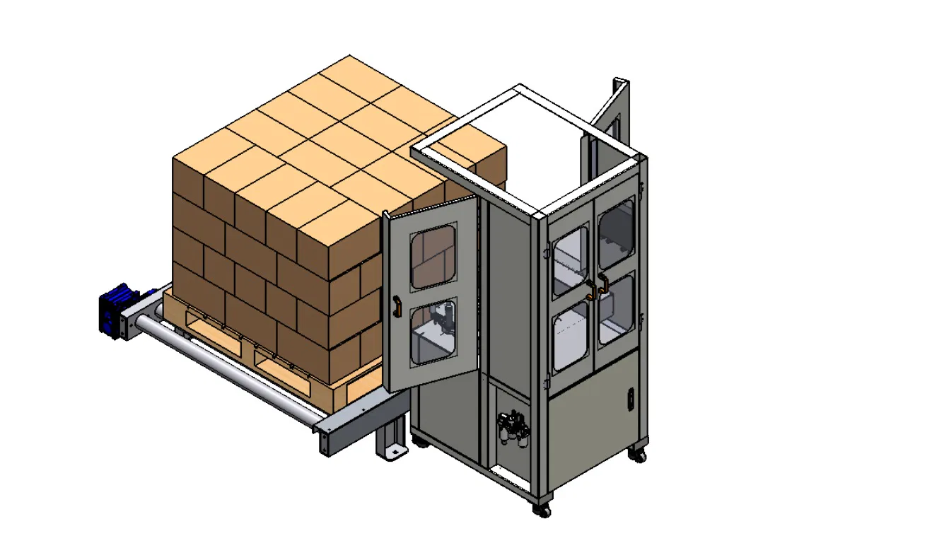 Máy in và dán nhãn Pallet
