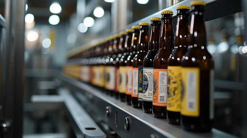 醸造所での手動ラベリング効率