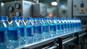 máy dán nhãn cho nước đóng chai